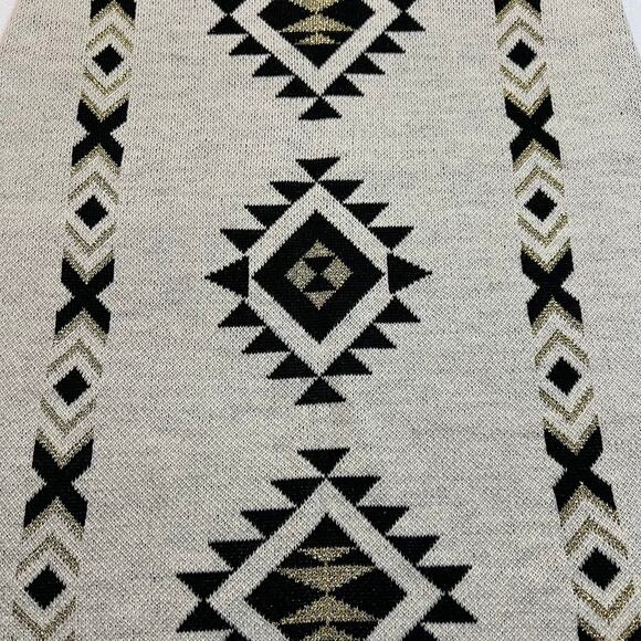 Women's Sleeveless Scoop Neck Aztec Southwestern Knit Dress Size Small Festival - Picture 4 of 6